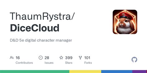 dicecloud|ThaumRystra/DiceCloud: D&D 5e digital character .